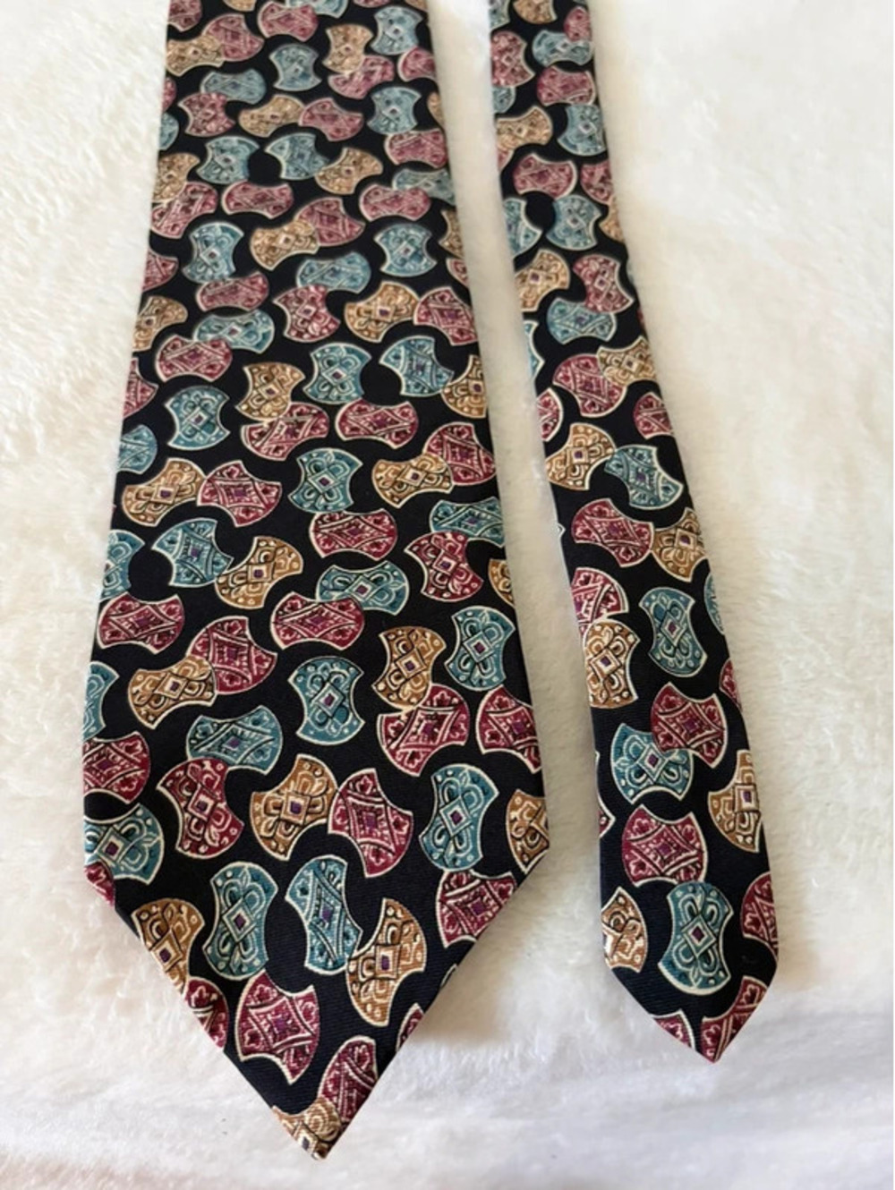 Christian Dior Monsieur 100% Silk Tie Made USA EUC Vintage 80s 90s